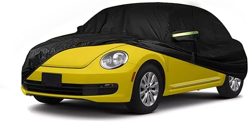 Fundas de coche para Volkswagen New Beetle 2011-2019, fundas para automóvil resistentes al viento 210T para todo tipo de clima, cubierta de