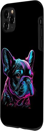 Miniatura 2 de Funda para iPhone 11 Pro Max Bulldog francés con diseño retro