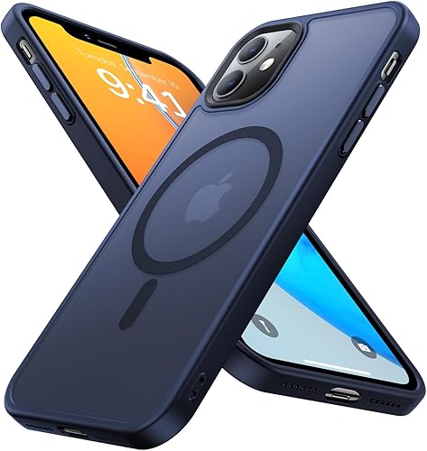 Olialia Funda magnética fuerte para iPhone 11, compatible con MagSafe protección militar contra caídas agradable al tacto a prueba de golpes, funda