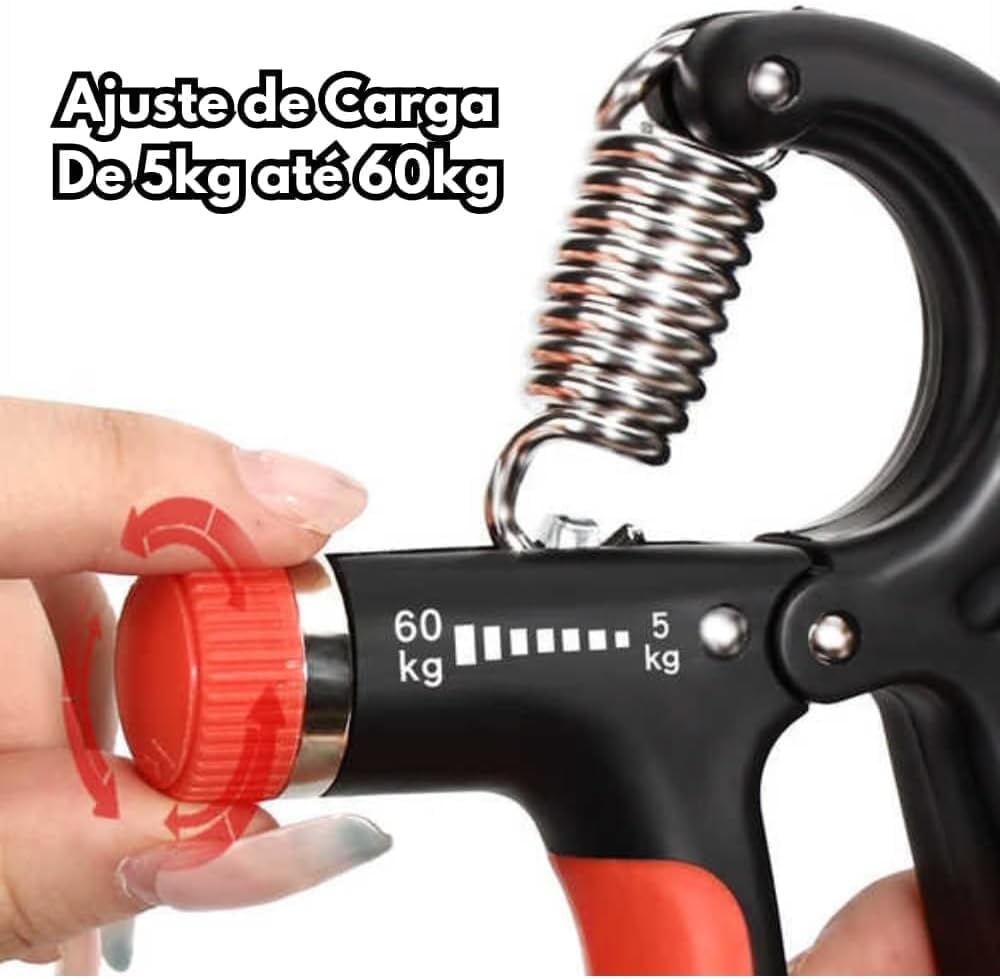 Hand Grip Fortalecedor de Mãos com mola Ajustável 5kg a 60kg Exercícios para Mão, Punho, Braço e Antebraço (Cores Sortidas) – Linha Premium Hand Grip Fortalecedor de Mãos com mola Ajustável 5kg a 60kg Exercícios para Mão, Punho, Braço e Antebraço (Cores Sortidas) – Linha Premium