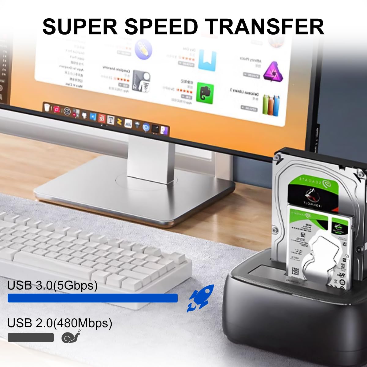 Cavo USB 3.0 J·LONG Da A Maschio A B Maschio – 0,3 M, Intrecciato In Nylon, Placcato Oro, 5 Gbps, Per Stampanti E Dischi Esterni - 4