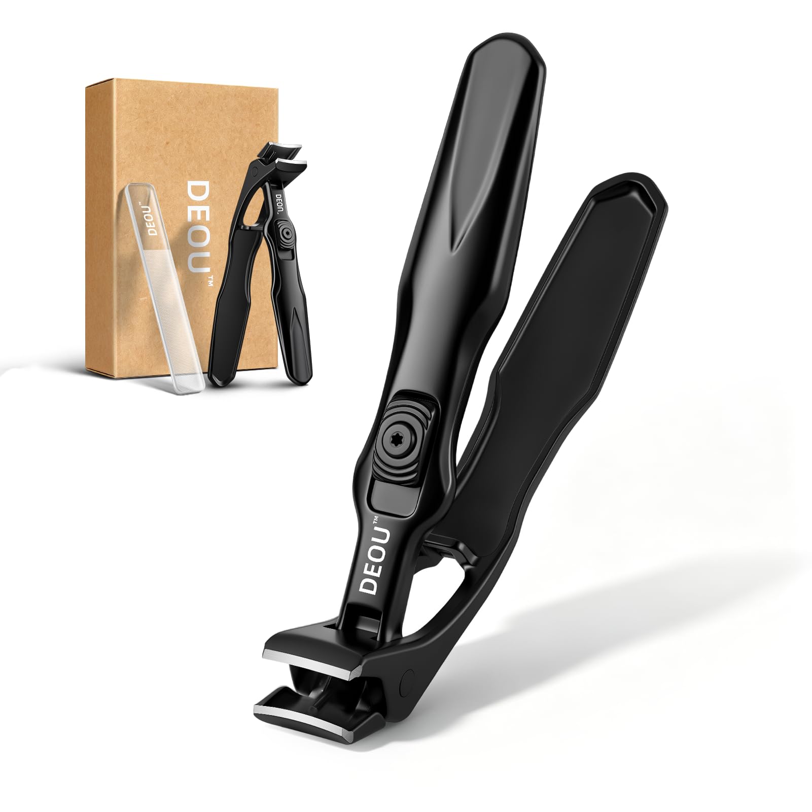 DEOU Toenail Clippers for Seniors Thick Toenails, Long Handle Large Toe Nail Clippers with Wide Jaw Opening, Sharp Heavy Duty Nail Cutter for Men Women Elderly