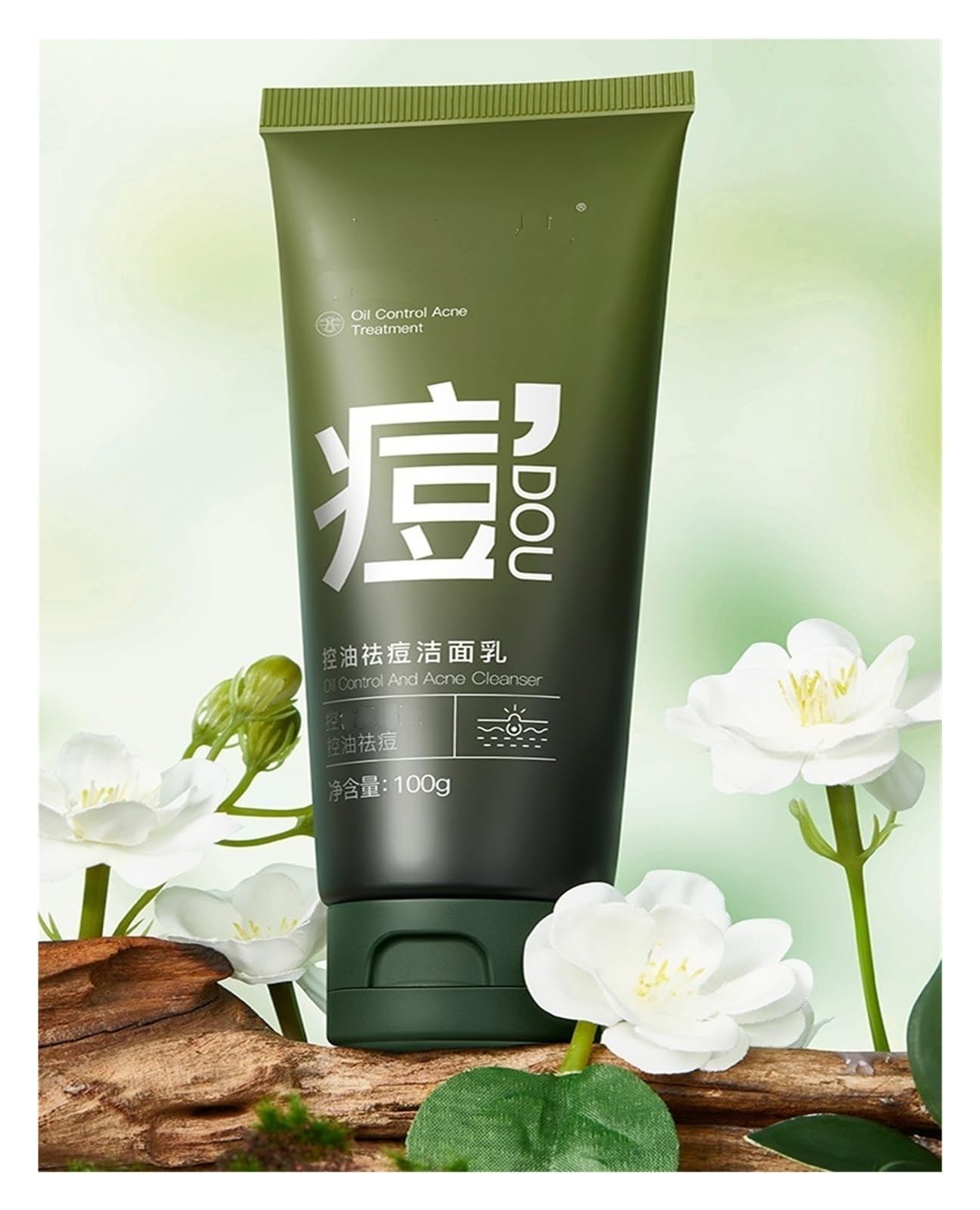 3.53 oz de limpiador facial de limpieza profunda, control de grasa y lucha contra el acné, restaura la piel fresca y clara(3pcs)