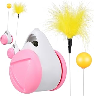 CIYODO Brinquedo De Gato Brinquedos Varinha De Gato Brinquedo Gato Interior Brinquedo Gato Porta Brinquedo Balanço Carro Brinquedo De Estimação Gato Teaser Plástico Quebra-Cabeça Gato