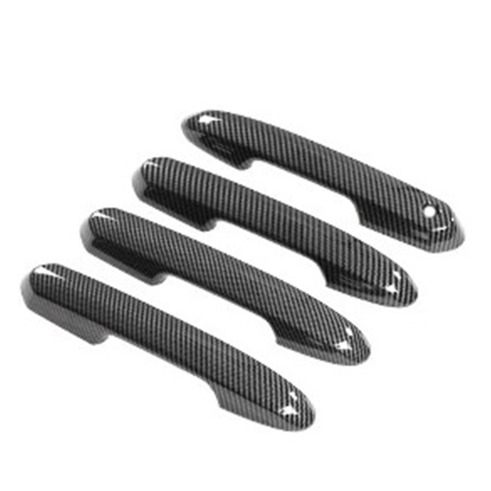 SAUANMNKTP Exterior Door Handle for Car for Toyota 2020 2021 2022 2023 2024 2025 Car Door Handle Decorative Sticker(Carbon Fiber Pattern)