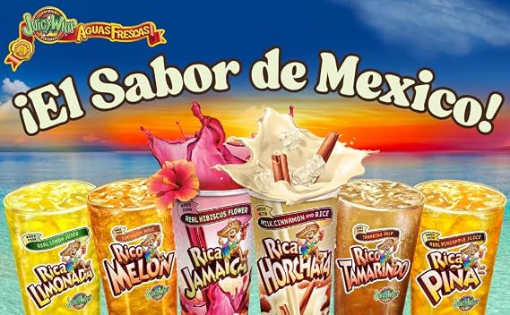 Rica Aguas Frescas Drink Mix - 64 Fluid Ounce Concentrate - Makes 3 Gallons - Aguas Frescas (Jamaica)