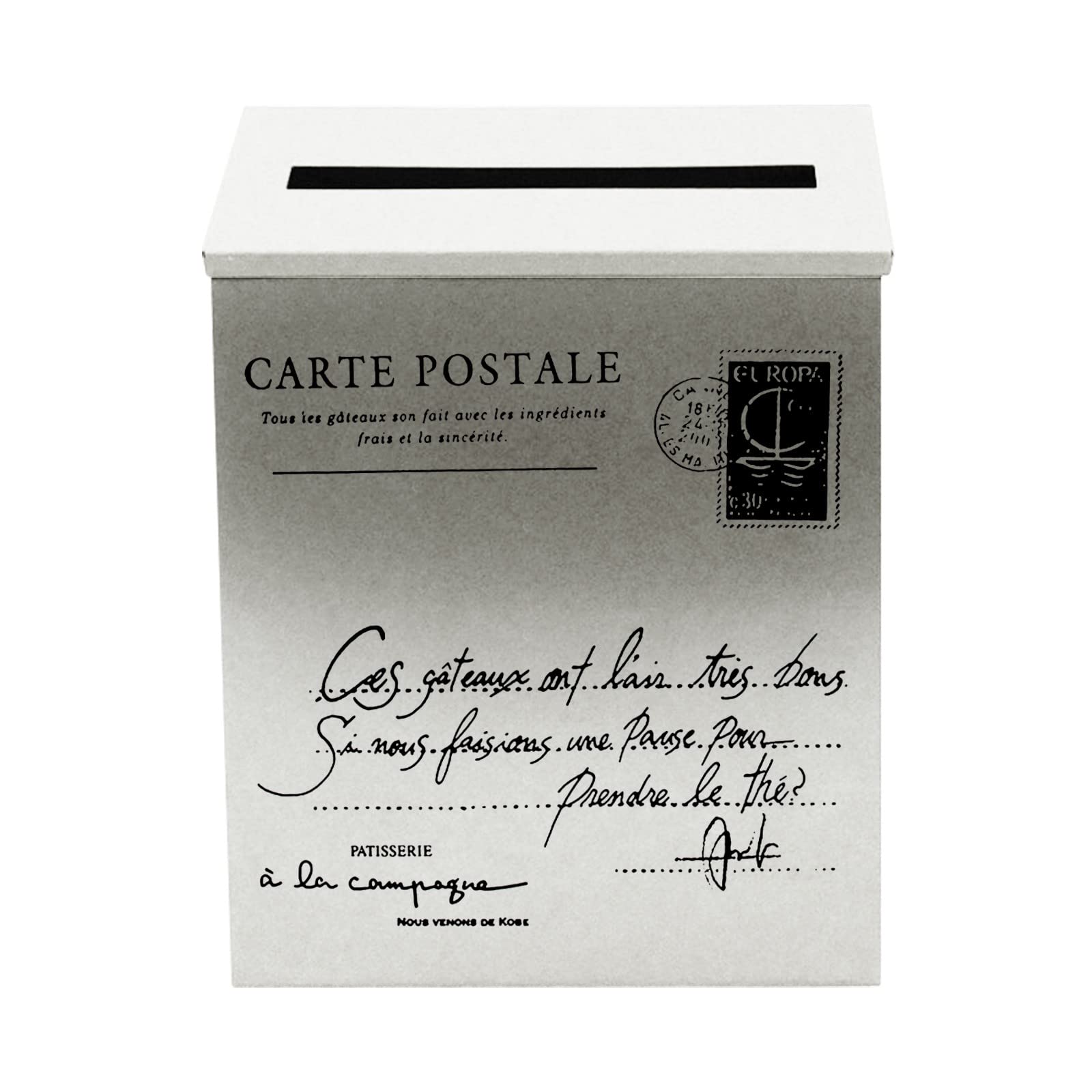 Buzón de buzón vintage para colgar en la pared, buzón de sugerencias para decoración del hogar, accesorios de tiro, decoración de pared, buzones exteriores, decoraciones de Navidad, adornos de jardín