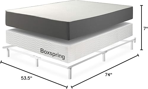 Miniatura 10 de Zinus Elias - Marco de cama de plataforma de metal de 14 pulgadas, soporte de acero, no necesita somier, fácil montaje, tamaño individual