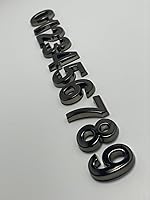 Vista 3 de HopeWan - Mini buzón de números de 1.5 pulgadas, número de puerta autoadhesivo, calcomanías pequeñas para decoración de manualidades.