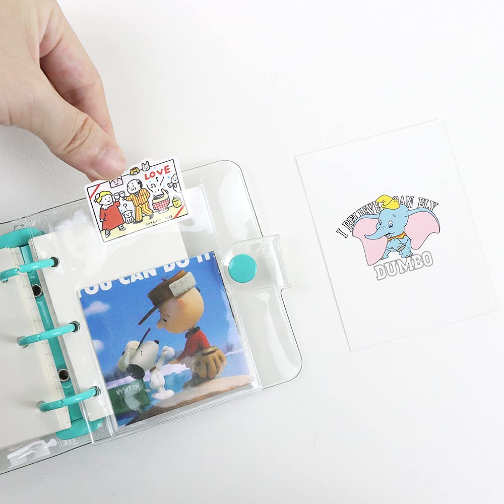 Amazon.co.jp: ミニクリアPVCバインダーカバー ミントグリーン