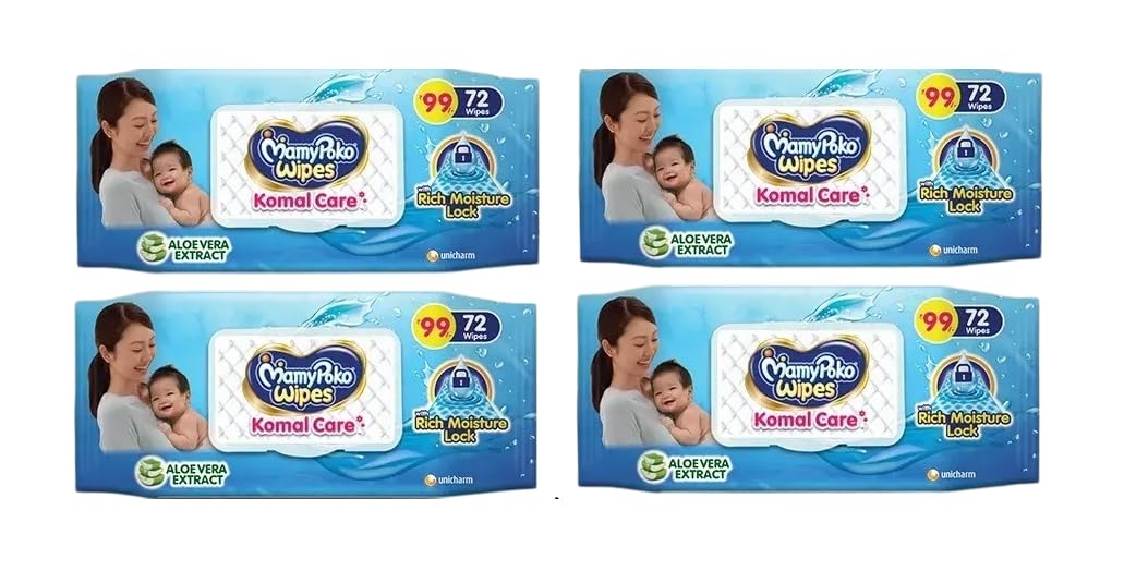 Mamy Po-ko Komal Care Wipes PACK OF 4-image-38