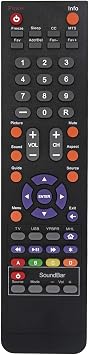 142022370010C TV Remote fit for Sceptre LCD LED Class HDTV E165BV-MQ