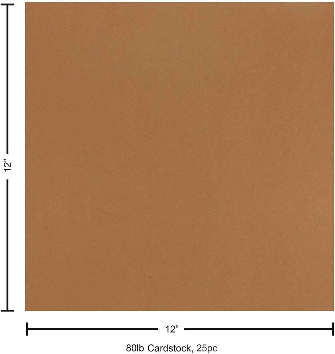 PA Paper Accents Recycled Cardstock 12" x 12" Dijon, 80lb colored cardstock paper for card making, scrapbooking, printing, quilling and crafts, 25 piece pack