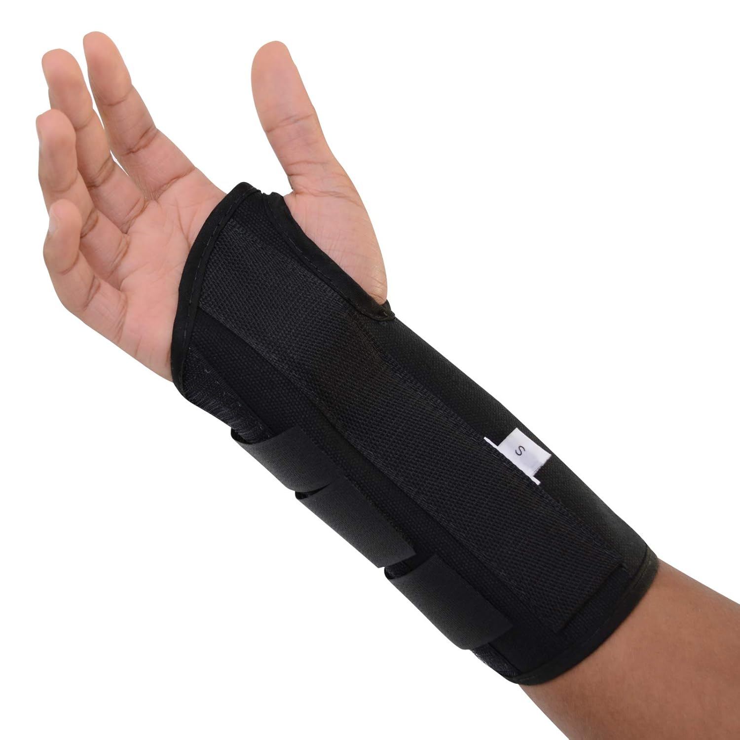 Sammons Preston - 77147 Canvas Wrist Splint, Left, XS, Orthopedic Support Brace for Tendonitis, Inflammation, Carpal Tunnel, Injuries & Pain, Full Finger Function, Comfortable Compression & Immobilization : Health & Household