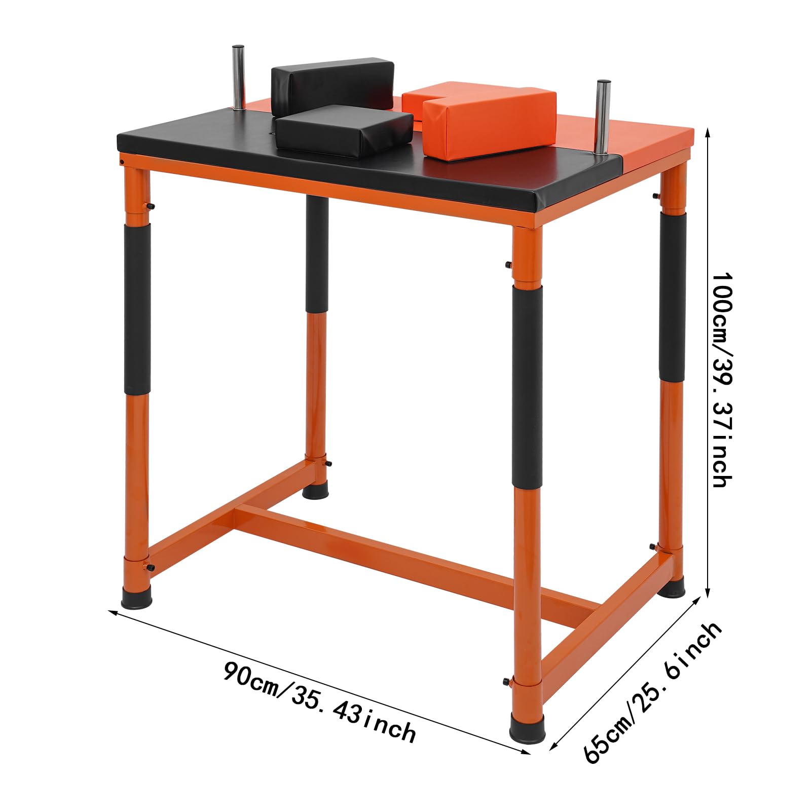 90x65x100cm Armdrücken Tisch Professioneller Handgelenkstisch mit Ellbogenschützer und Gewinnerpolster für Privathaushalte Sportarenen Fitnessstudios Freizeiträume usw