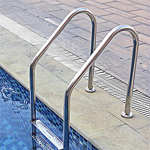 Escalera para Piscina de Acero Inoxidable 2 Peldaños