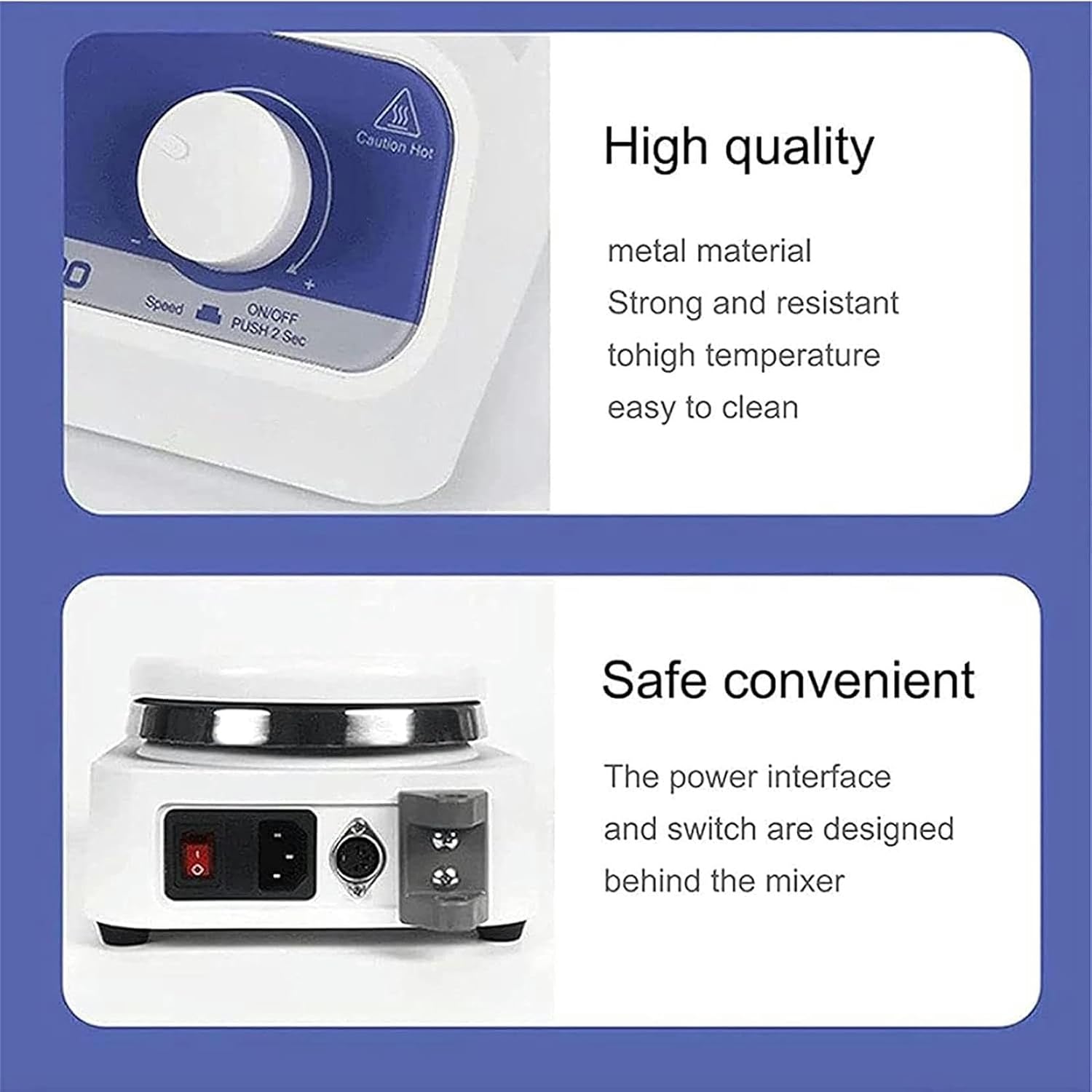 FLTRGO Digital Magnetic Agitator, 200-1500 RPM Magnetic Mixer, Time Range of 0-999 Min Electric Dispersion Mixer, Suitable for Mixture of Labo Fluids