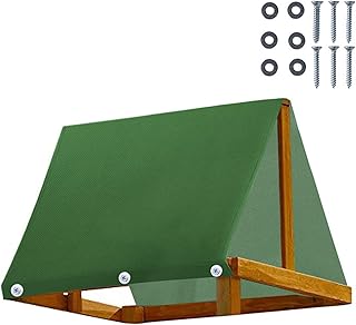 Playset Canopy Replacement 52" × 90", Playset Tarp Replacement, Waterproof 600d Oxford Cloth Swing Set Replacement Tarp, Playground Accessories for Kids Outdoor, Backyard Playground (Green)