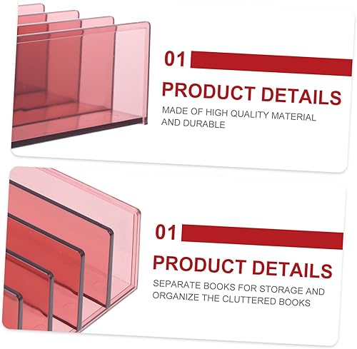 Miniatura 6 de Didiseaon Estante de almacenamiento para libros, sujetalibros decorativos, soporte para registros, libros para decoración, ranura para clasificador