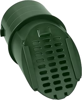 Calvana 4 Inch Slope Drainage Grate Cover, Yard Drain Emitter Alternative to Pop-Up Drain, Fits 4" SCH 40 SDR 35 Corrugated Pipe, Downspout & Sump Pump Discharge Drain Outlet, Green