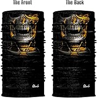 Vista 3 de Obacle Máscara facial de calavera para polvo, viento, protección solar, hombres y mujeres, motociclismo