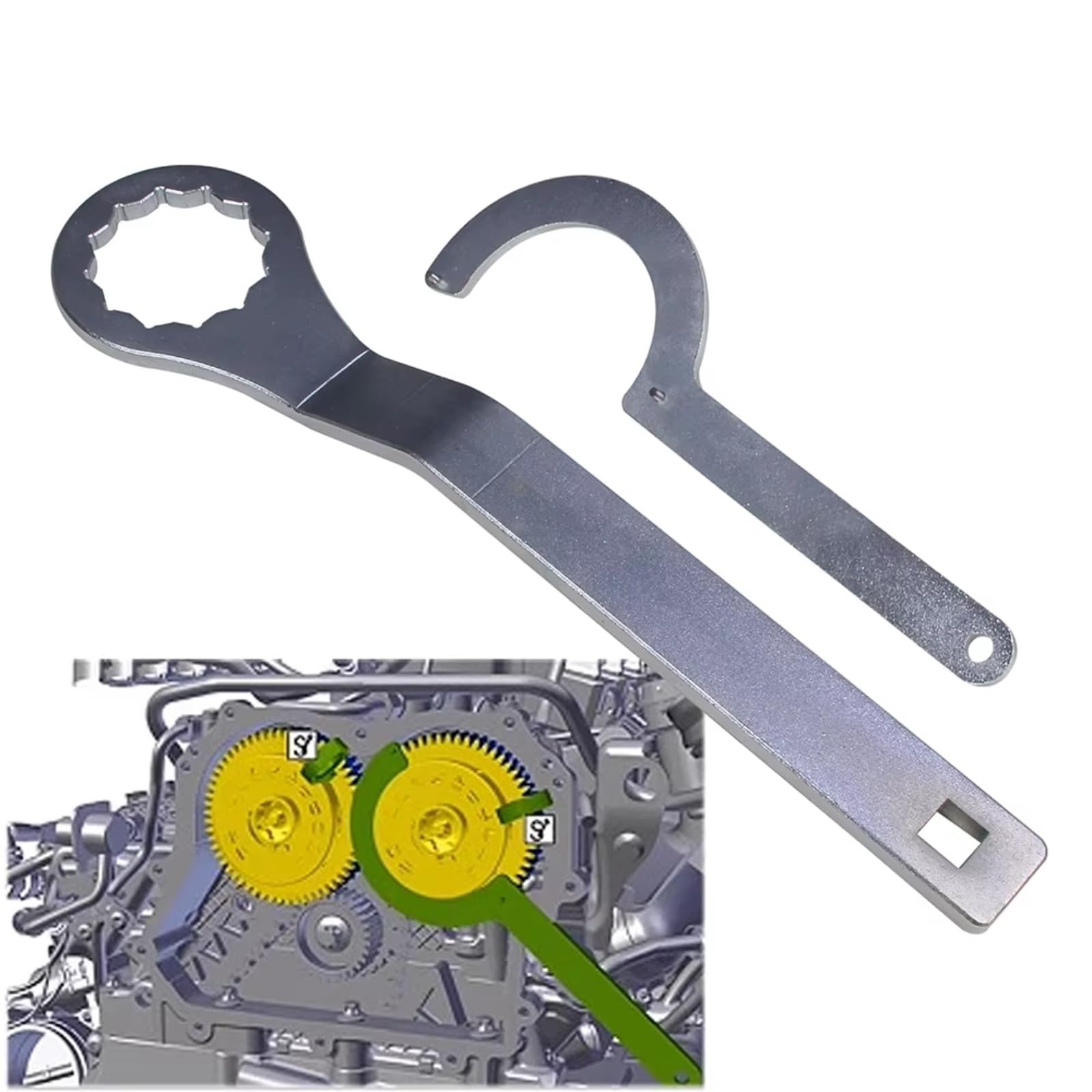 Compatibile con Benz per GLS450 W654589032101 Allineamento Albero A Camme Veicolo Bloccaggio Kit Strumenti Fasatura Motore Sostituzione Set Strumenti Messa Fase