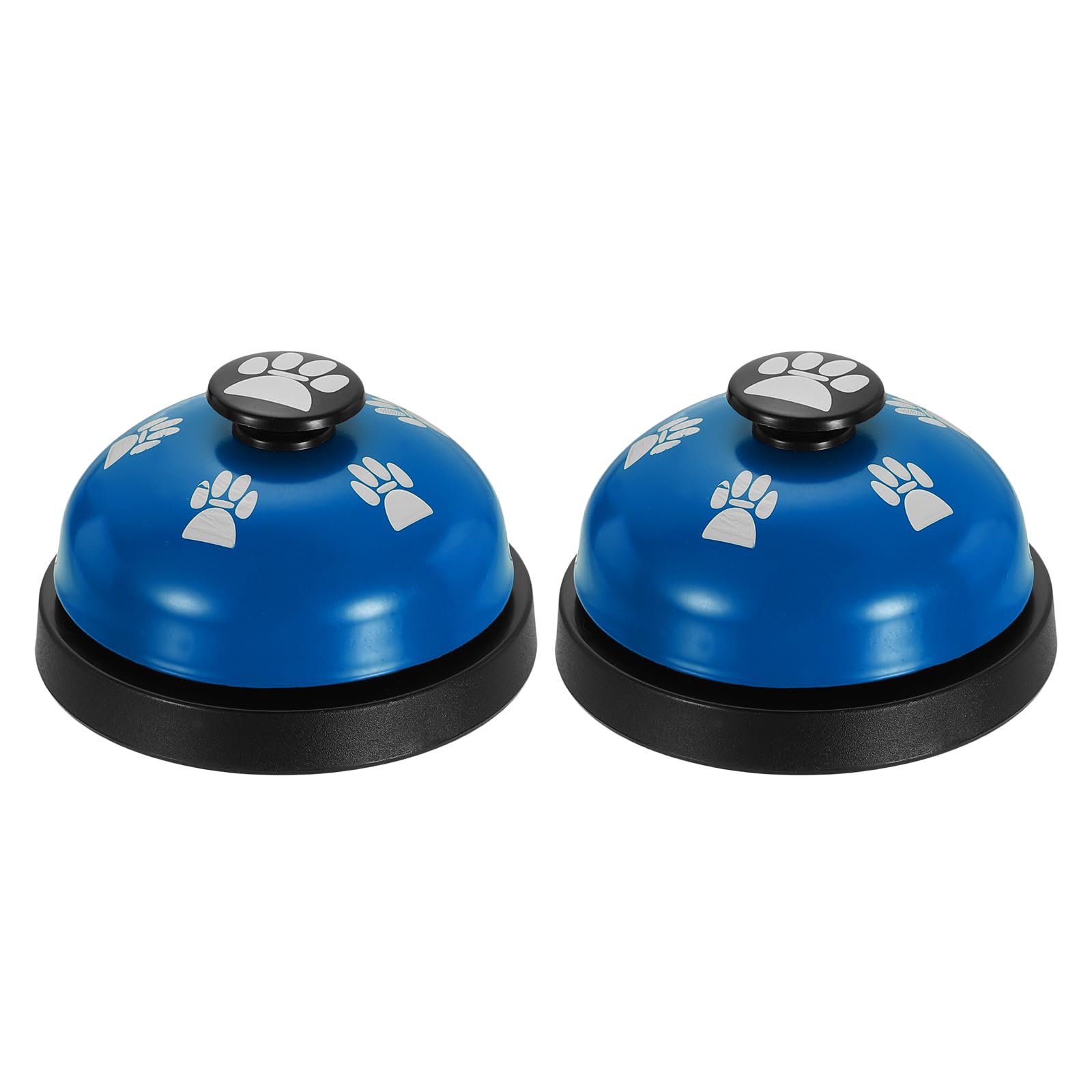sourcing map 2Pcs Desk Call Bells, 2.8" Front Desk Service Bell, Counter Ringing Bell for Office, Hotel, Classroom, Dinner, Restaurant, Pet Training, Blue