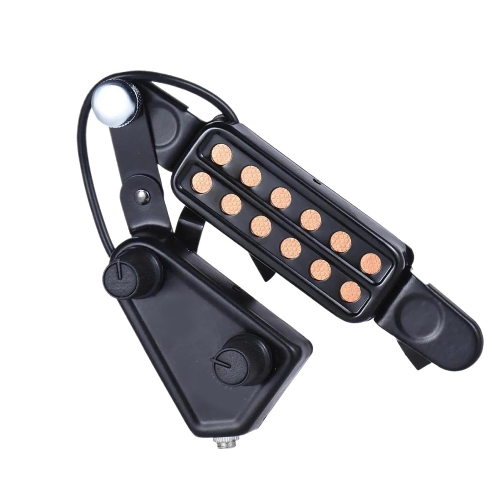 Pickup per chitarra acustica a 12 fori con miglioramento magnetico del tono dotato di manopole regolabili per volume e tono. Pickup Chitarra Acustica