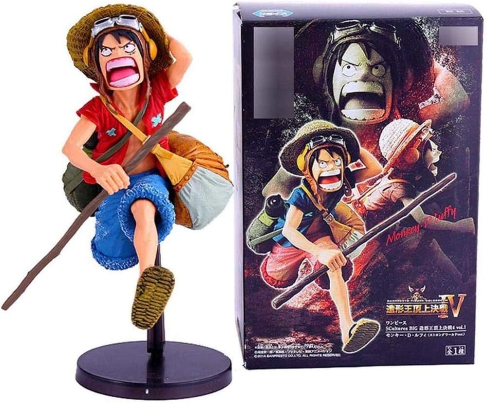 KIJIGHG Gold Lion Movie Monkey D. Luffy Action Figure Battle 4 Top Hat Luffy Anime Figure Action Figure Character Model 20cm