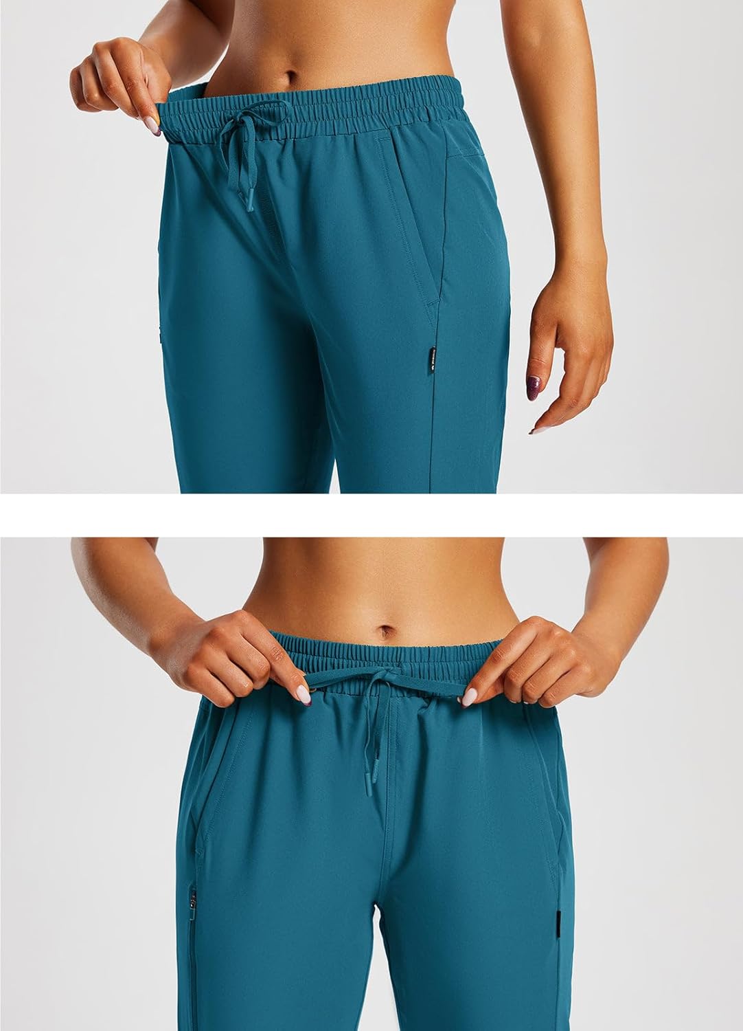 baleaf Women's 15" Hiking Shorts Long Bermuda Cargo Below The Knee Capris Lightweight Quick Dry Elastic Waist for Casual
