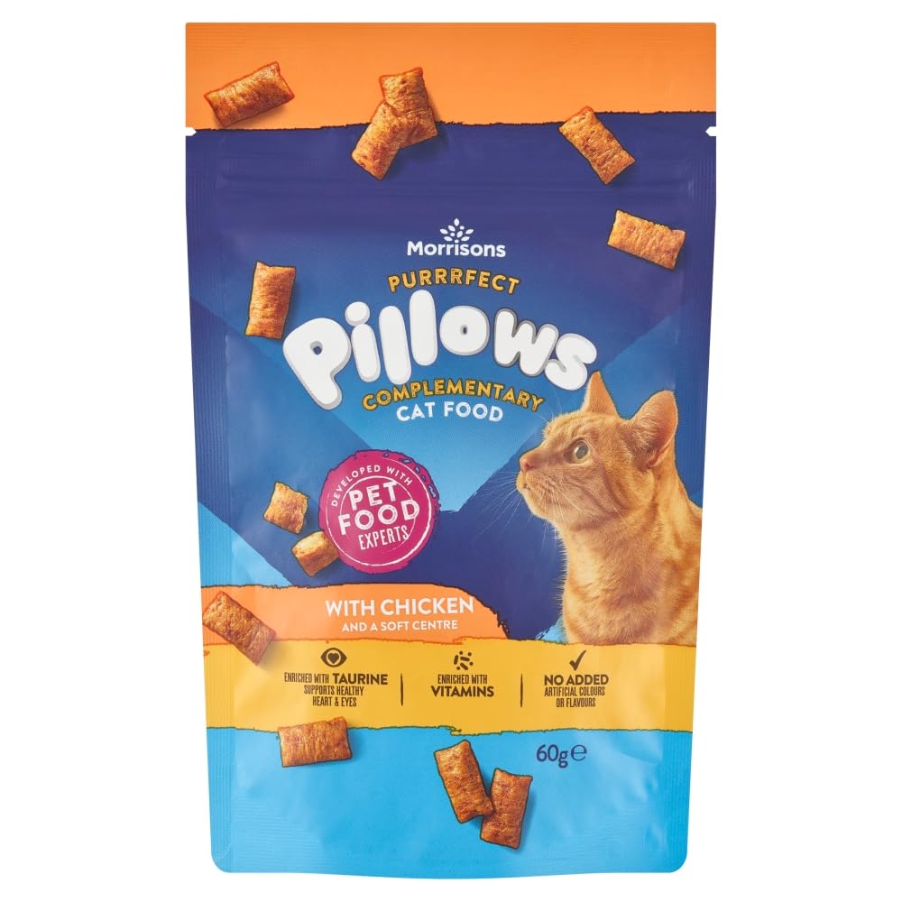 Morrisons Purrfect Pillows with Secret Soft Centres Rich in Chicken, 60g