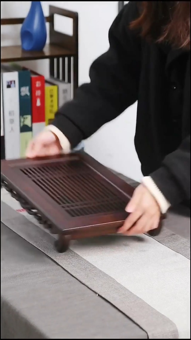 Amazon｜中国 式 茶道具 茶盆 茶台 竹製 長方形 ティートレー お茶