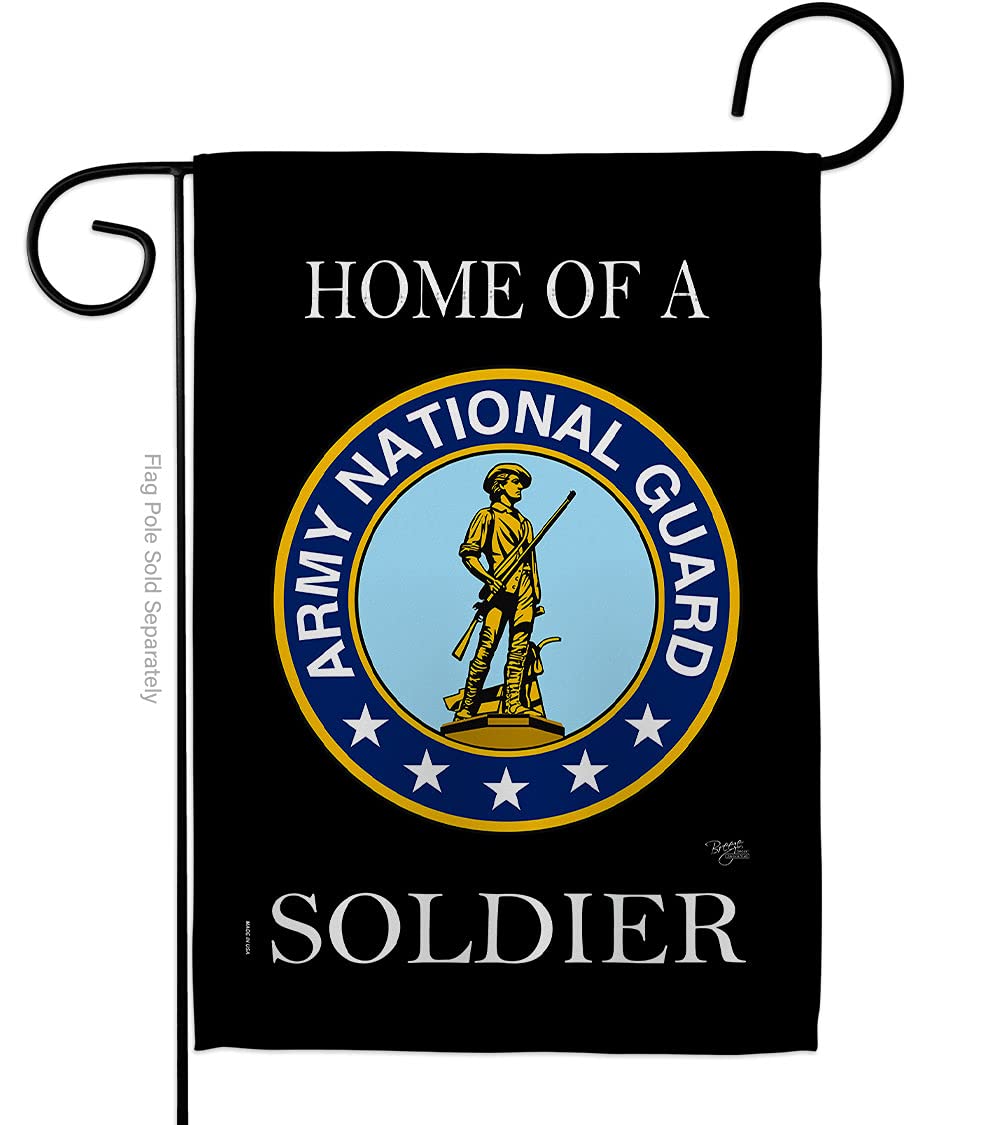 Bandiera Da Giardino US Air National Guard – 28x40 Poliestere, Made In USA, Breeze Decor