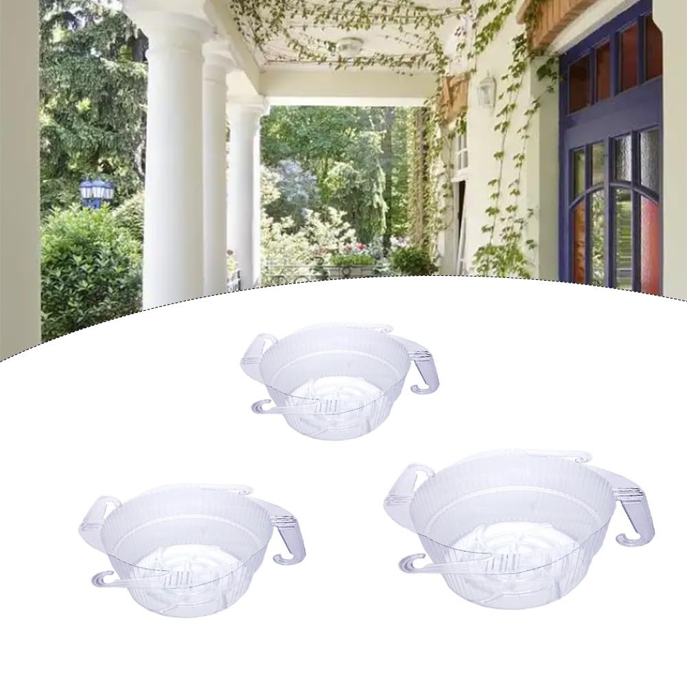 FACAIIO Transparente Untersetzer für runde Blumentöpfe, 12-teiliges Set, 20,3 cm, 25,4 cm, 30,5 cm, 30,5 cm, transparente Kunststoff-Tropfschalen, Haus, Garten, Boden zum Schutz