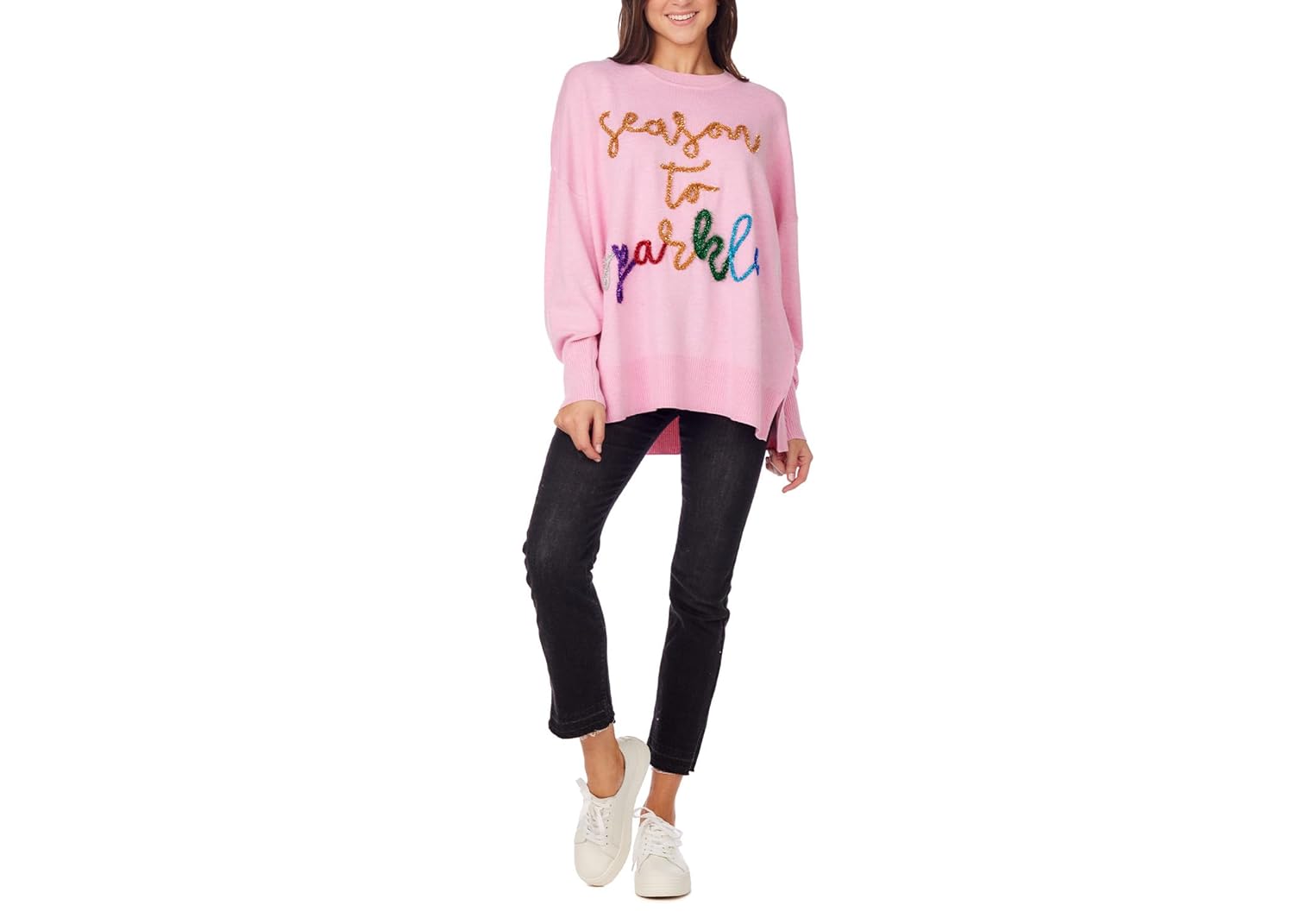 Mud Pie Womens Mud Pie Women Sparkle Sweater