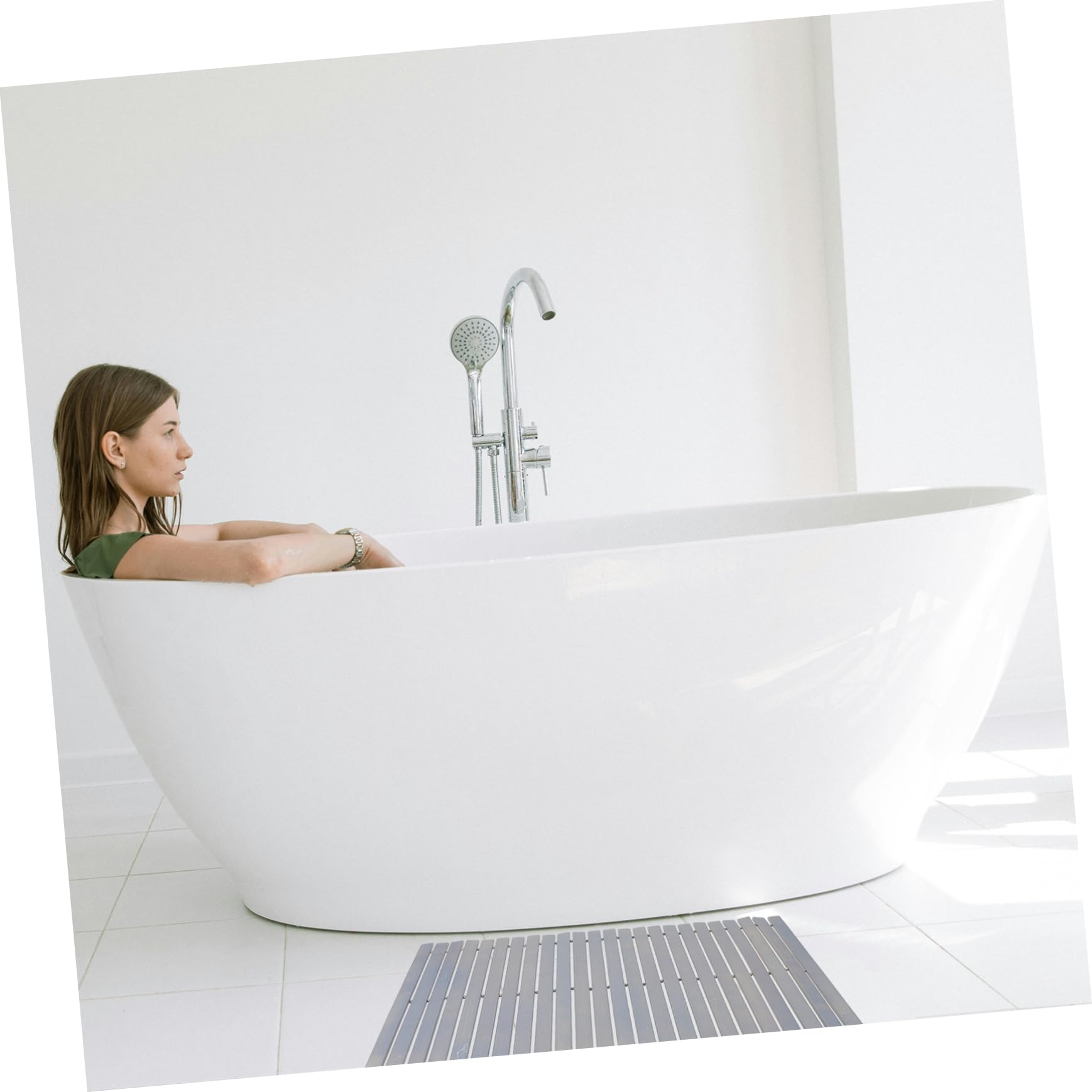 Cabilock Tapis de Bain en Bambou Antidérapant pour Salle de Bain Performance Antidérapante et Design Naturel et Toilette