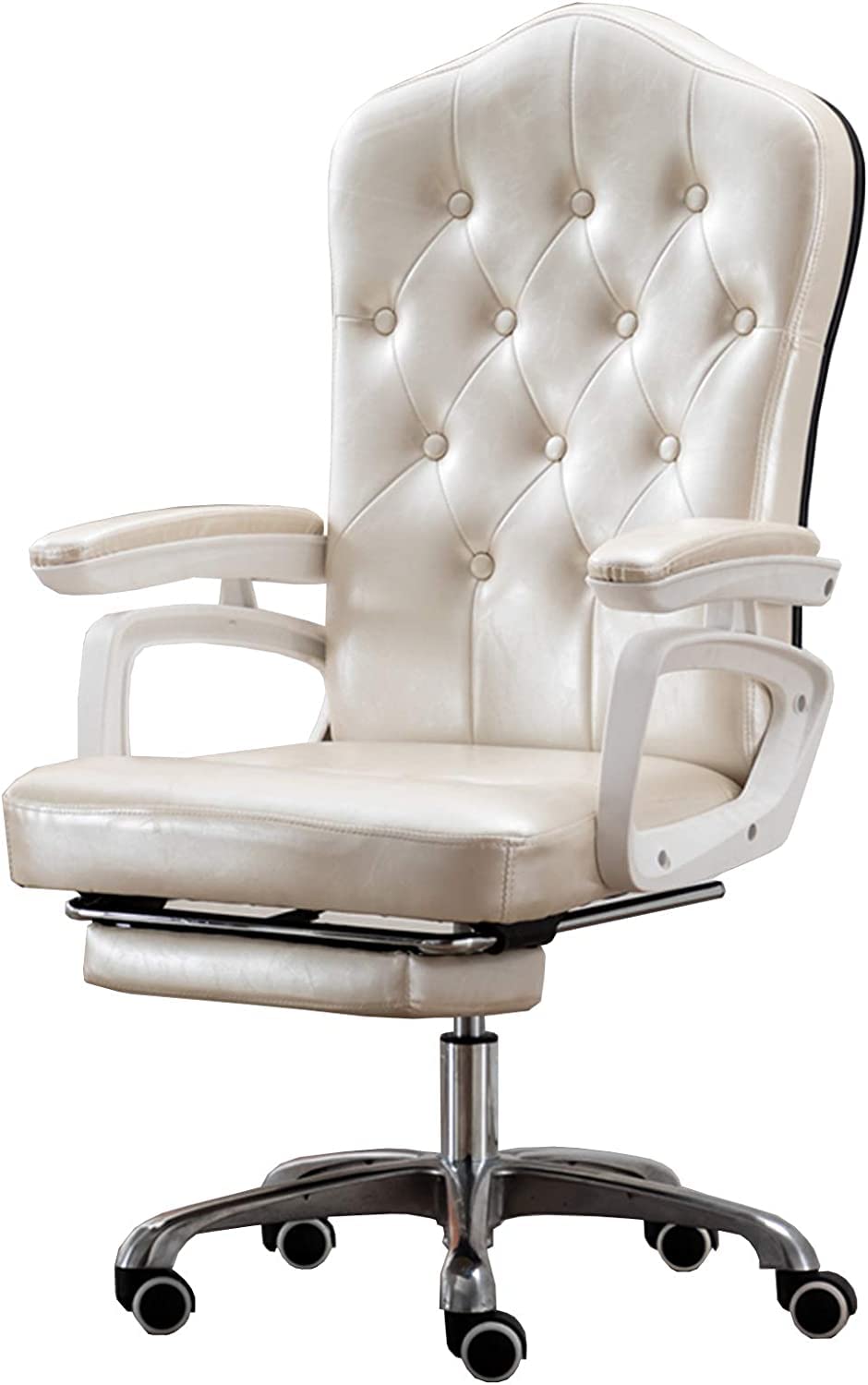 Chaise d'ordinateur ergonomique contre le mal de dos avec repose-pieds