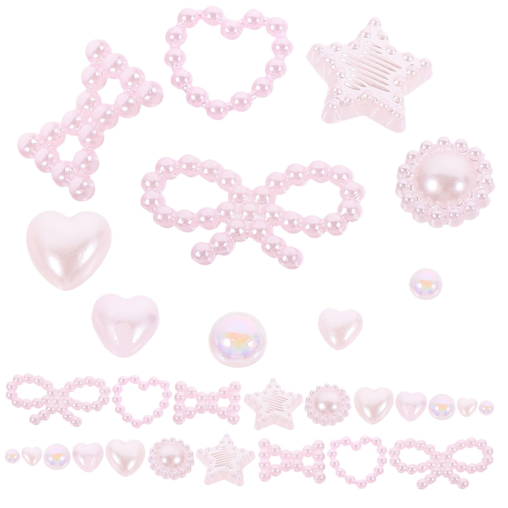 5 pezzi Nail Charms per fiocchi piatti e decorazioni per nail art e manicure Versatili accessori per nail art