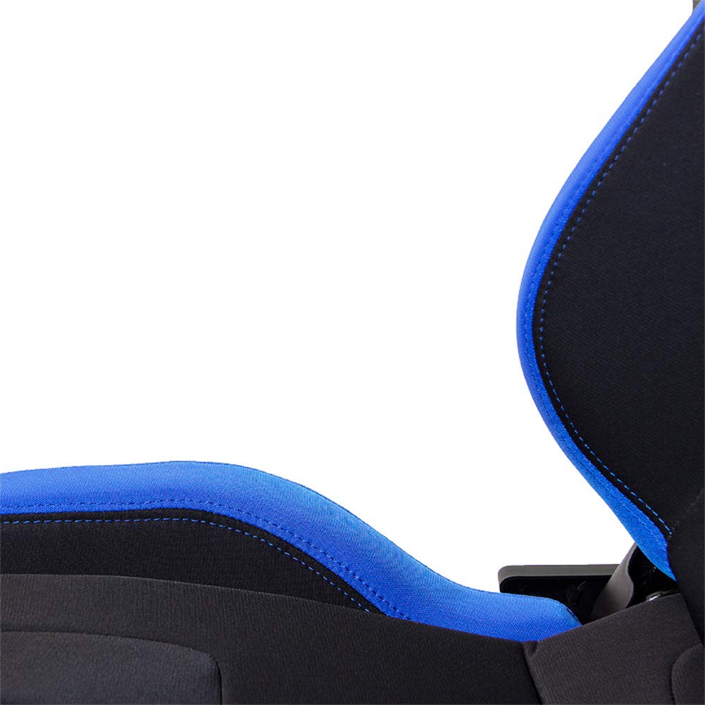 Sedile Sportivo 'RS6-II' - Tessuto Nero/Blu - reclinabile doppia regolazione - incl. Slitte