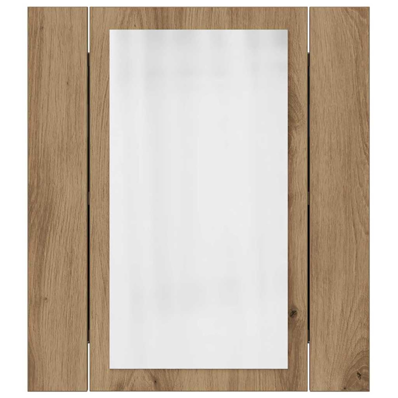 Specchio contenitore da bagno con LED, mobile bagno specchio LED in legno multistrato, robusto e stabile, resistente all'umidità, 40x12x45 cm, ampio spazio portaoggetti, design a montaggio a parete fo