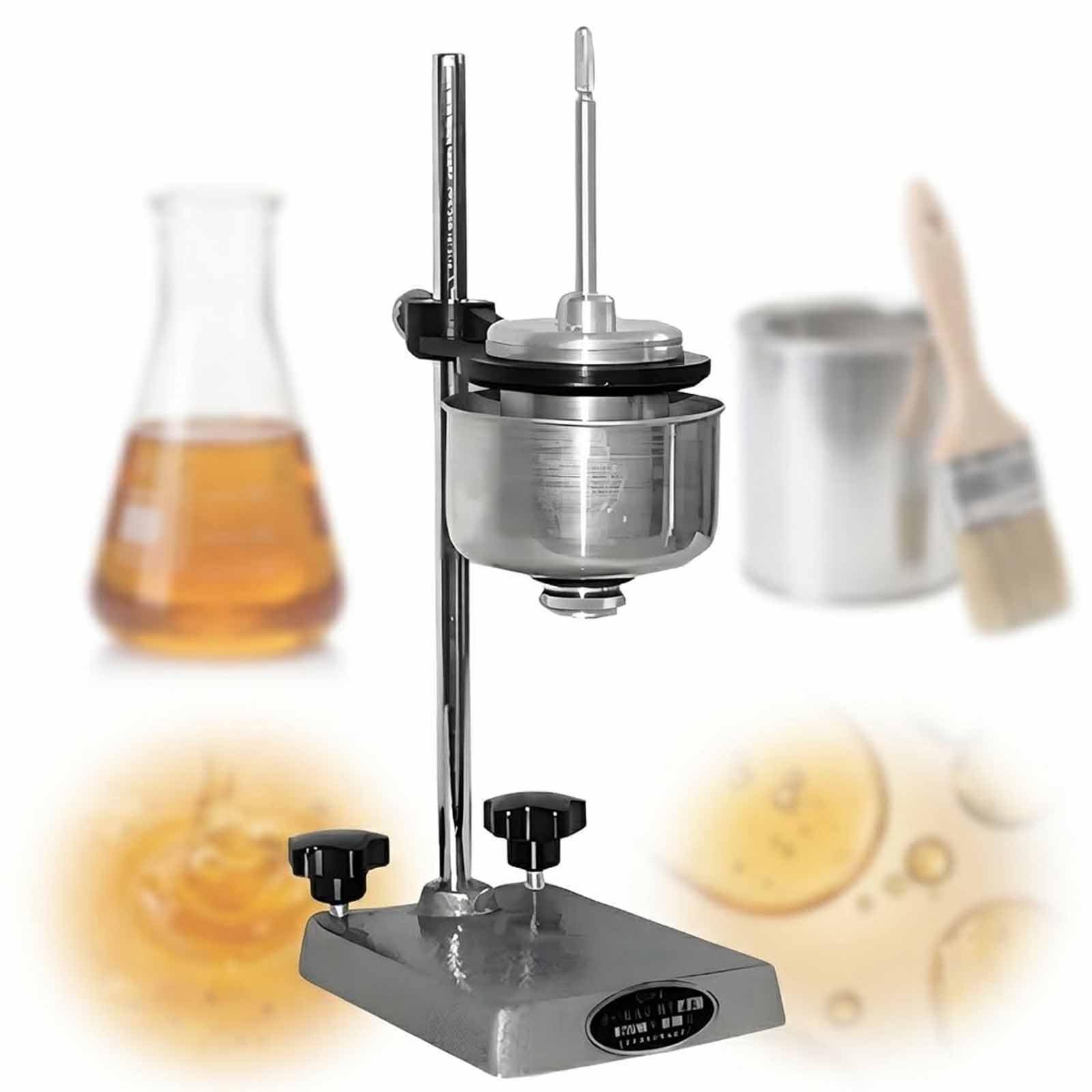 Viscosímetro para medición de viscosidad de precisión, soporte ajustable, ángulo de cono interior 101°±30°, diámetro de boquilla 5,6±0,02 mm, ideal para revestimientos, tintas y pinturas