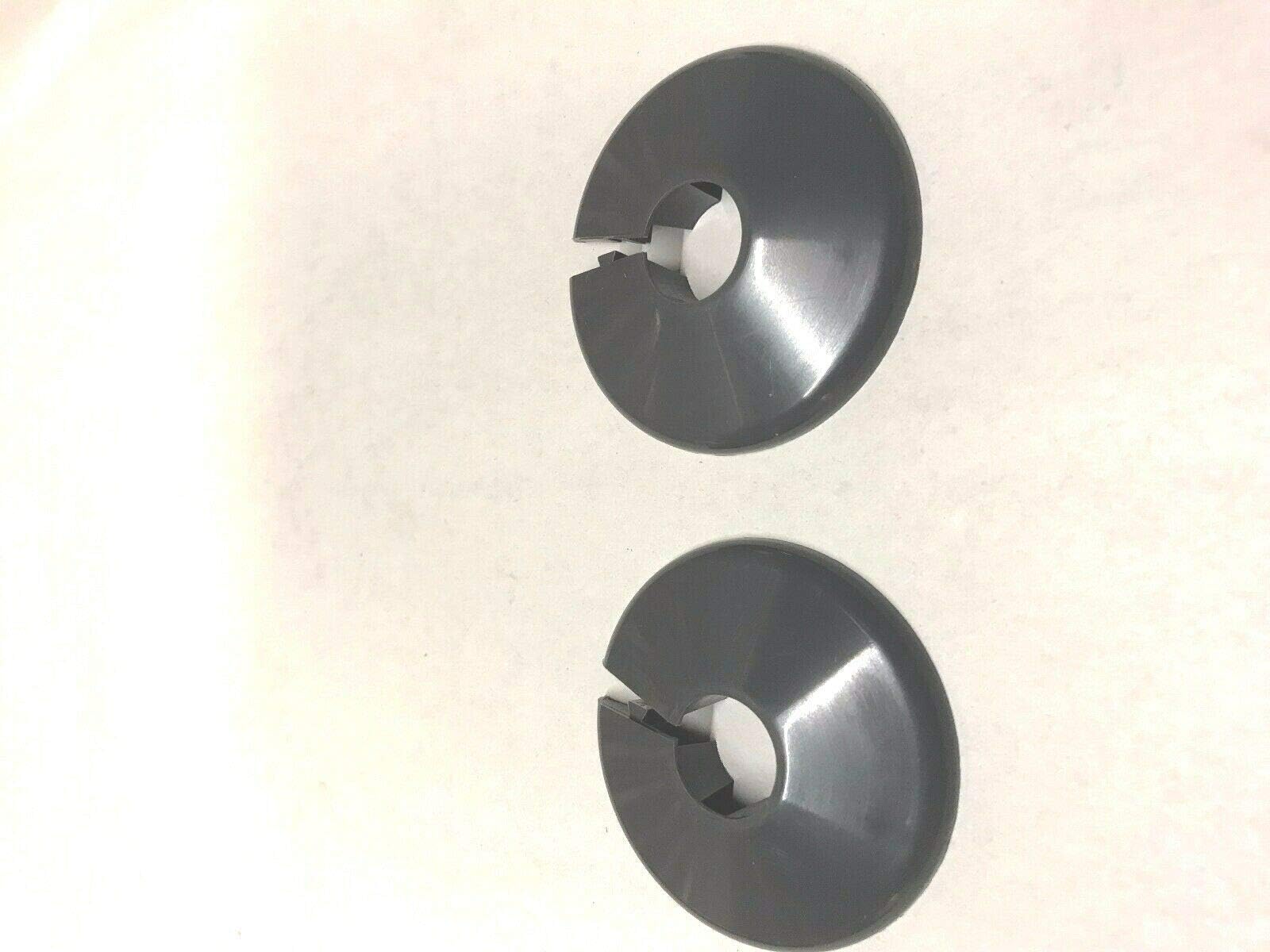 Grey Pipe Covers for 15mm Pipes Radiator Rose Surround Covers Laminate Flooring Pack of 4