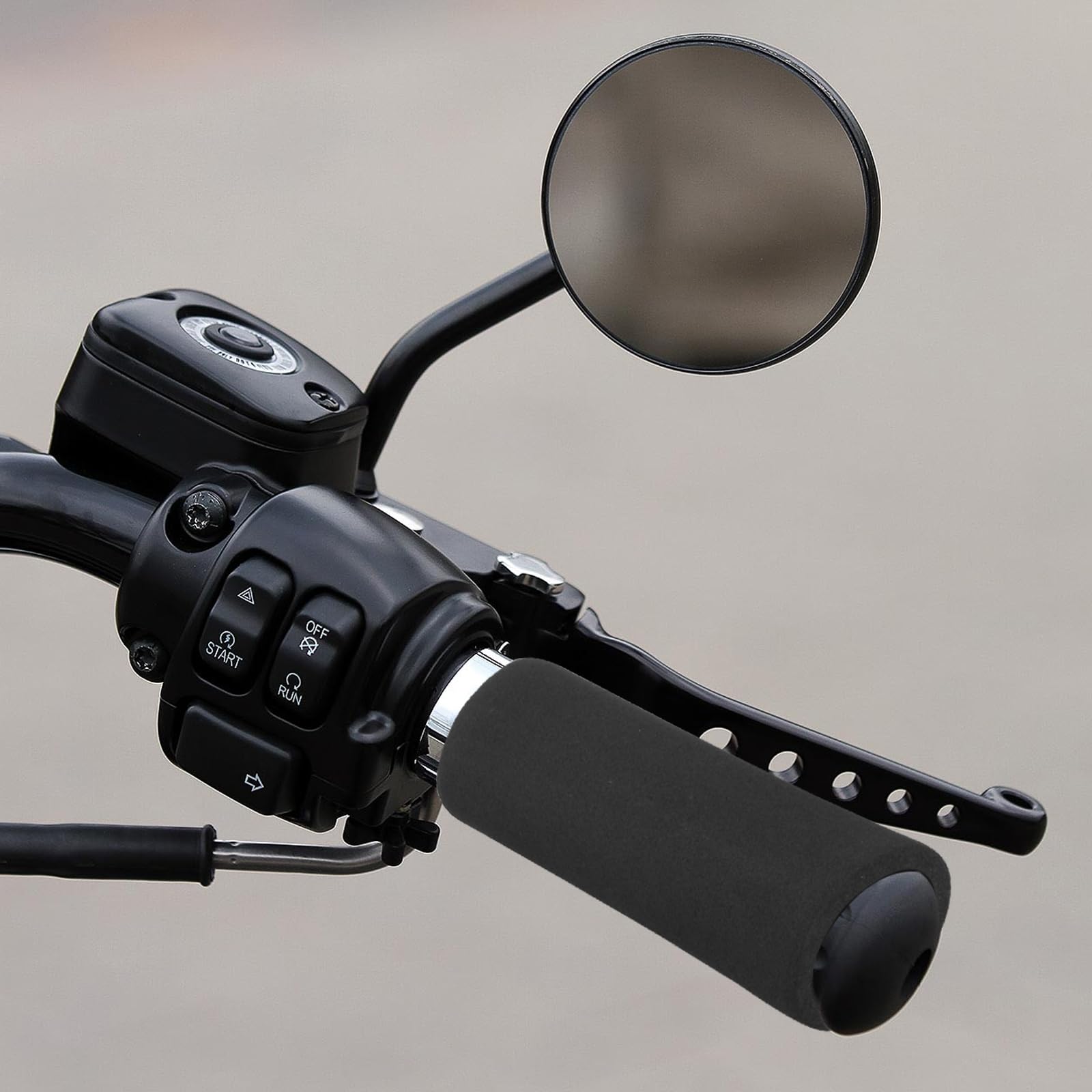 1 Paire Poignées Mousse Confort Moto - Housse Guidon Antidérapante Anti-Vibrations Pour Poignées Chauffantes