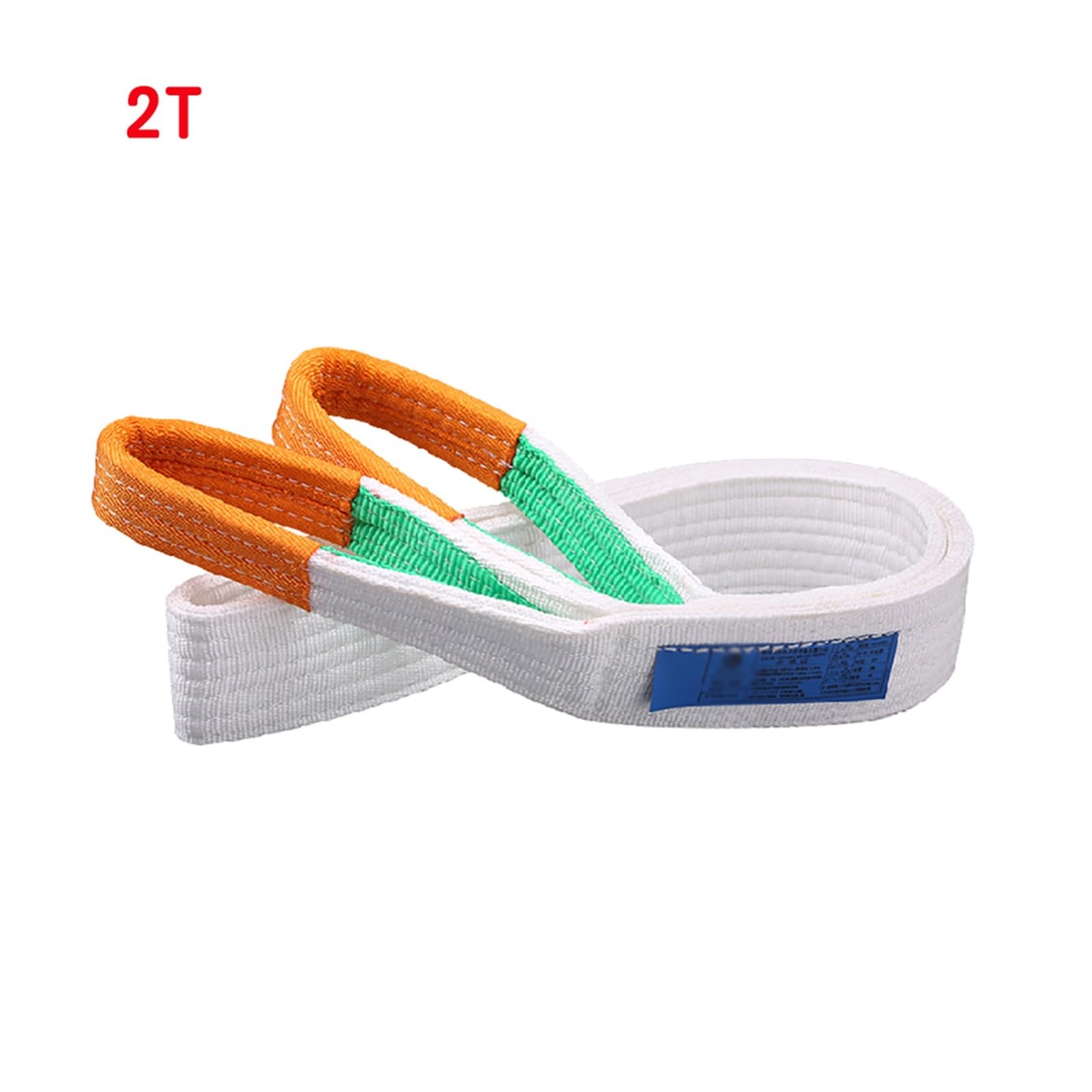 Élingues de Levage en Sangle Sangle de Levage 2t Sangle de Levage Plate Sangle de Levage de fret Industrielle Haute résistance Sangle de Sangle Sangle en Tissu(4M)