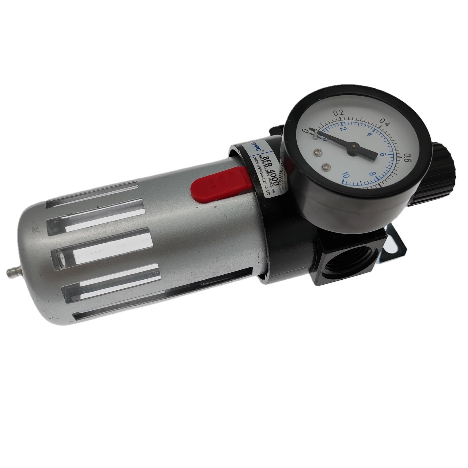 1 x regulator filtra powietrza, G1/2 BFR2000 BFR3000 BFR4000 urządzenie do uzdatniania gazu powietrza regulator ciśnienia filtra z manometrem(BFR2000)