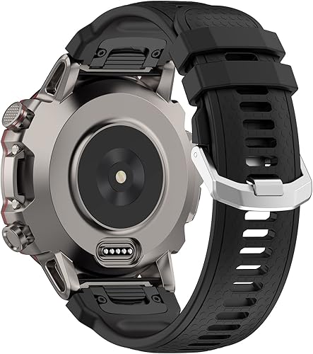 Miniatura 8 de FitTurn Paquete de 2 correas compatibles con Amazfit Falcon, 0.866 pulgadas (0.866 in) de silicona suave de fácil ajuste, correa de repuesto para