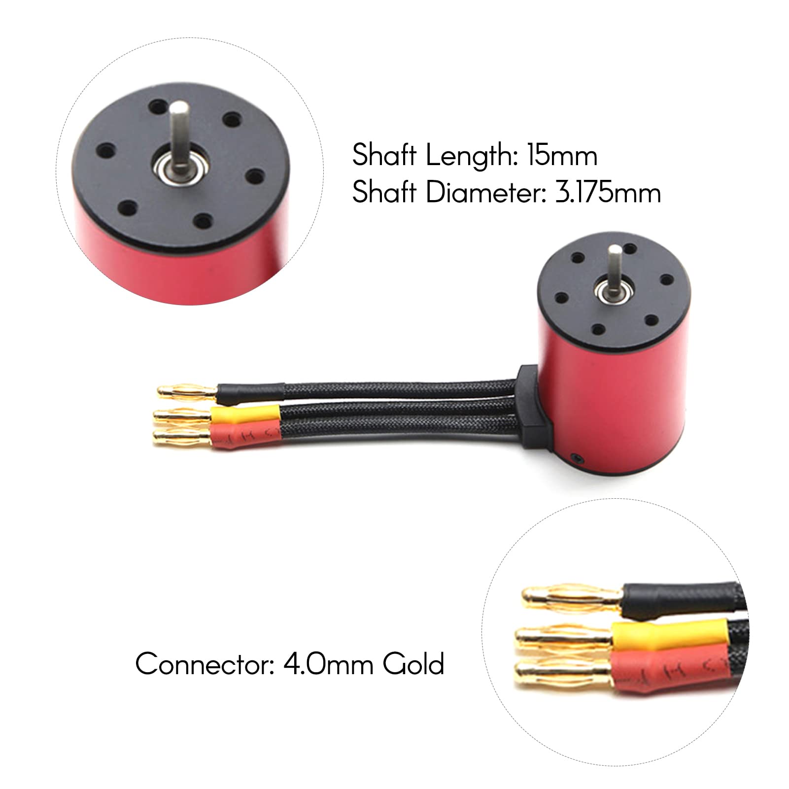 Jemora Silnik bezszczotkowy 2300KV 3650 wodoodporny silnik z bezszczotkowym 60A ESC 2-3S Lipo 5,8 V 3A BEC do samochodu 1/8 1/10 RC