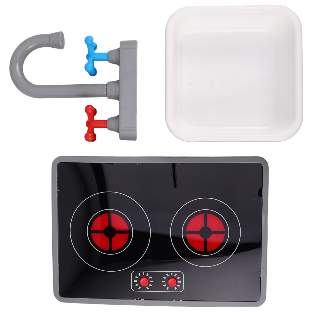 Milisten 3pcs Kitchen Pretend Play Kitchen Electric Stove Cooking Simulation Play Appliance Simulation Induction Cooker Plastic