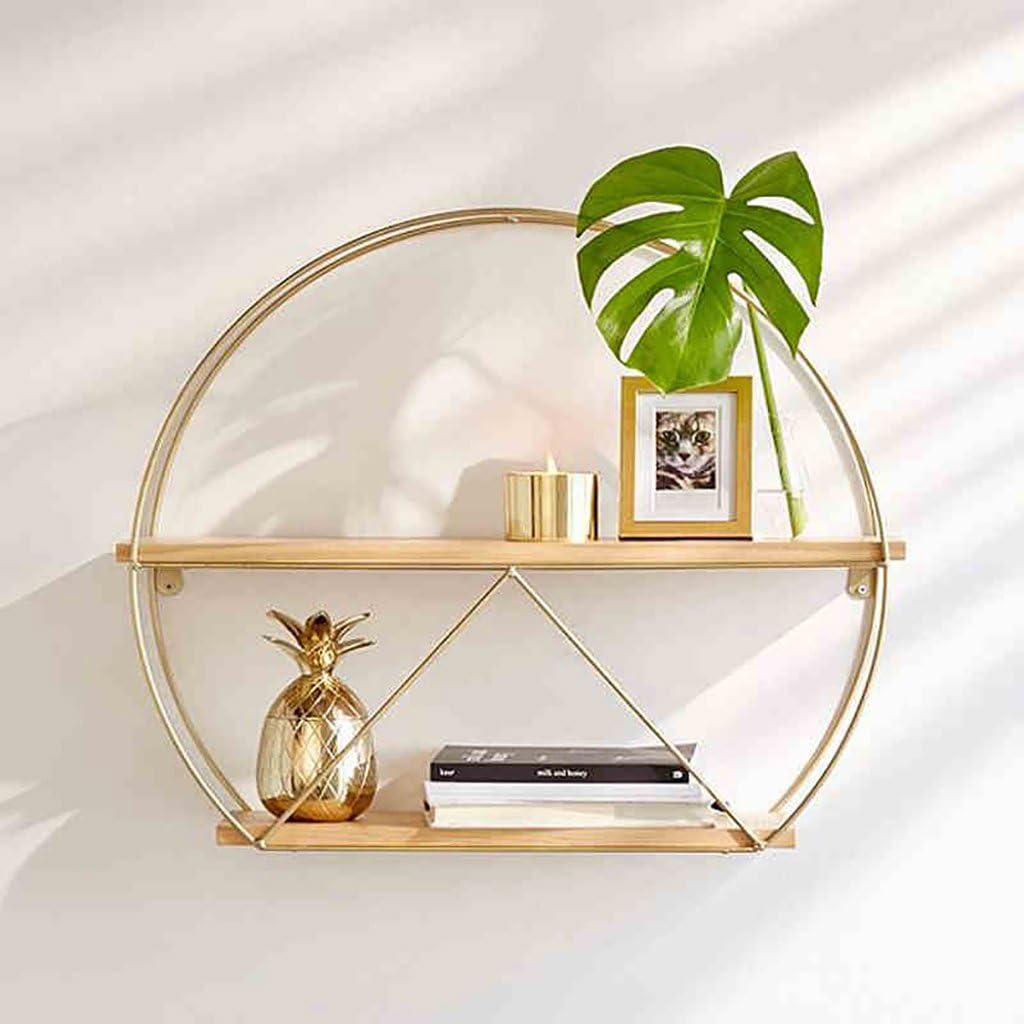 floating shelves Rustic Floating Book Shelves Wall Mounted, Industrial Wall Shelves for Pantry Living Room Bedroom Kitchen Entryway, 2 Tier Wood Storage Shelf Heavy Duty Wall-mounted bookshelf