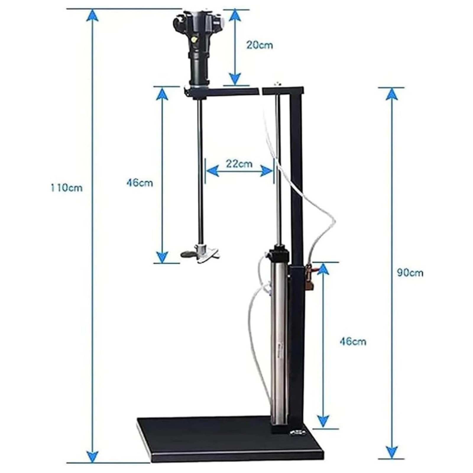 Máquina De Mezclador De Pintura Automática Neumática, Batidora De Elevación De Líquido De Pintura De 5 Galones/20l,Herramienta De Mezcla De Mezcla De Tinta,B